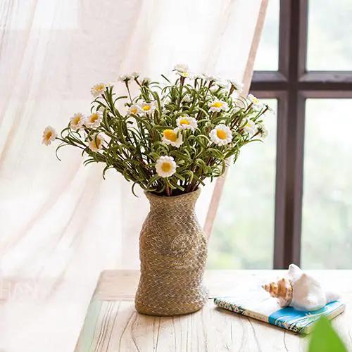 Ceramic Planter Hemp Bag Design by RusticReach