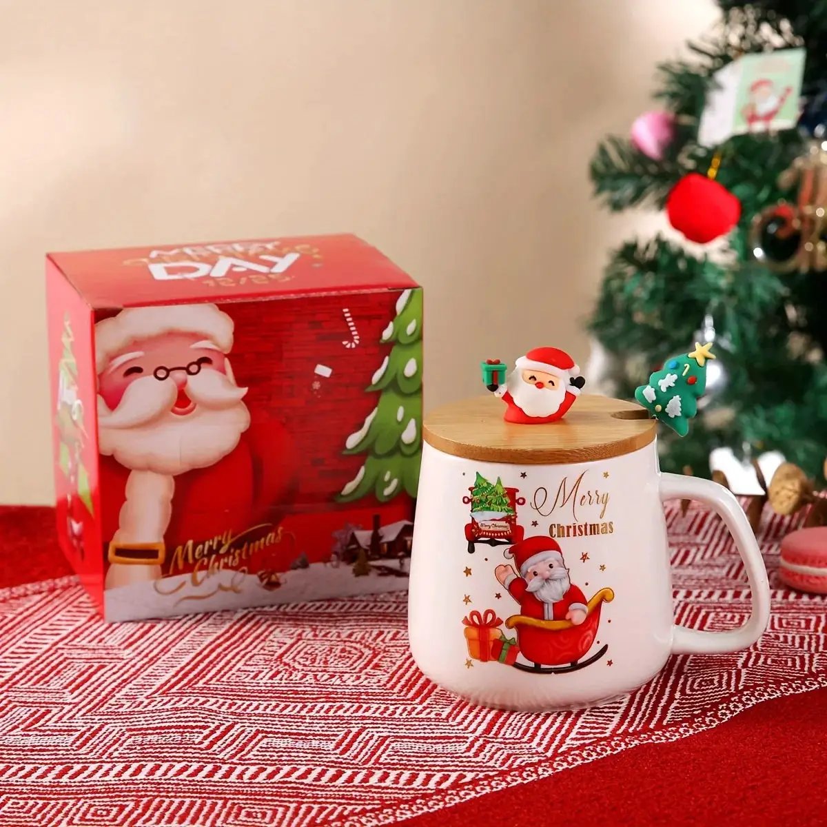 Ceramic Santa Claus Mug - Christmas Gift Set by House Of Avana