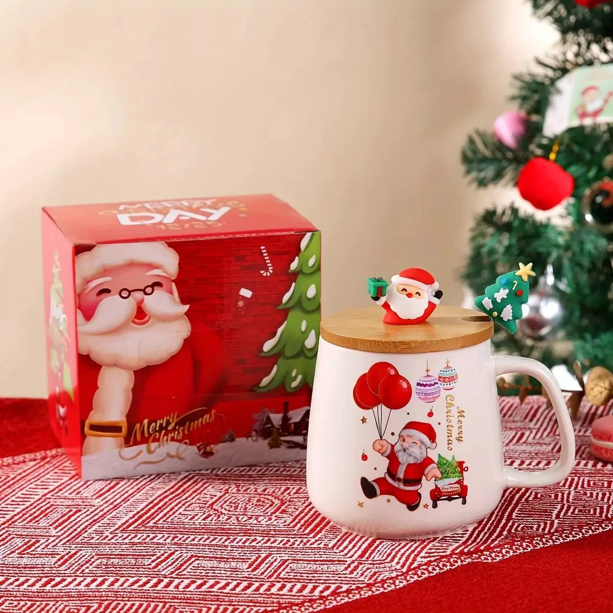 Ceramic Santa Claus Mug - Christmas Gift Set by House Of Avana