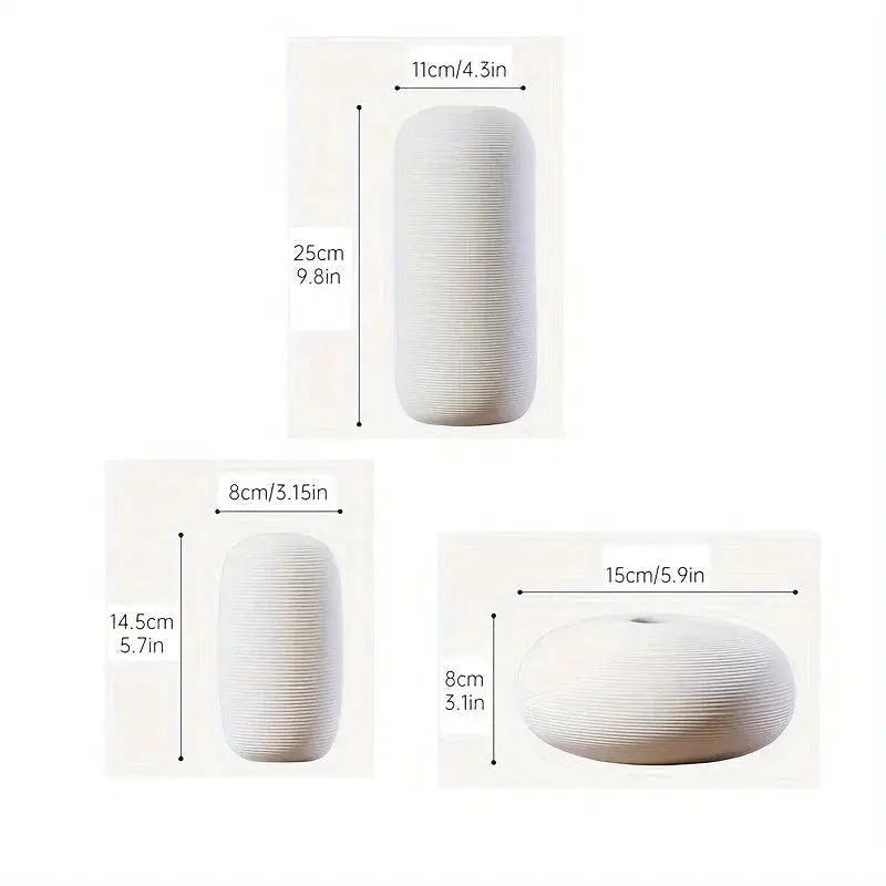 Ceramic Scandinavian Vase for Tabletop Flower Arrangement by House Of Avana