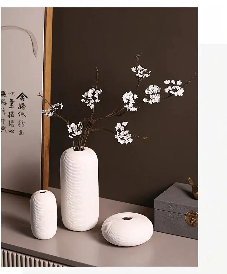 Ceramic Scandinavian Vase for Tabletop Flower Arrangement by House Of Avana
