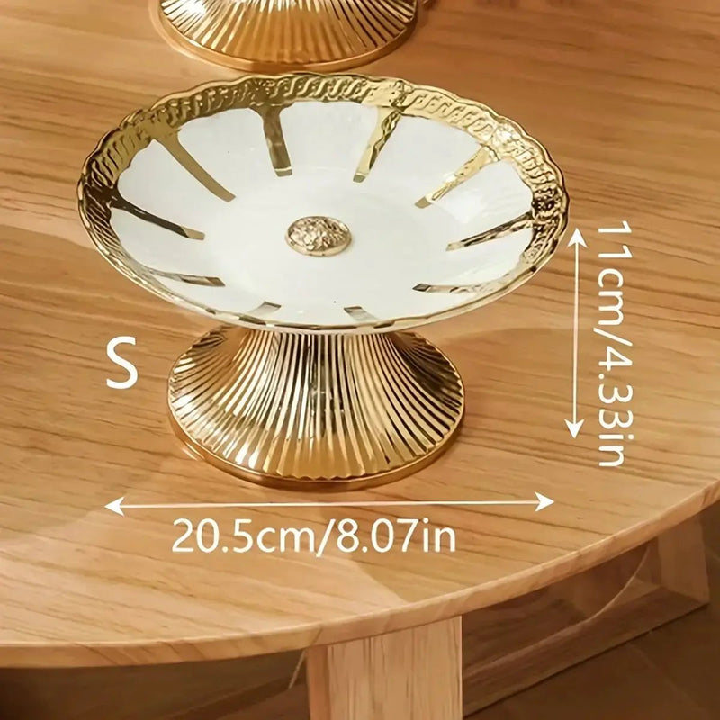 Ceramic Tray - Decorative Ceramic White by House Of Avana