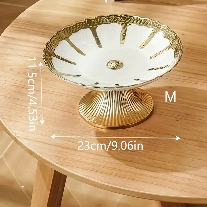 Ceramic Tray - Decorative Ceramic White by House Of Avana