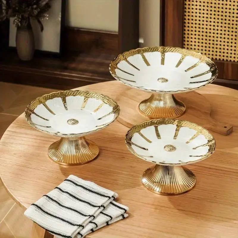 Ceramic Tray - Decorative Ceramic White by House Of Avana