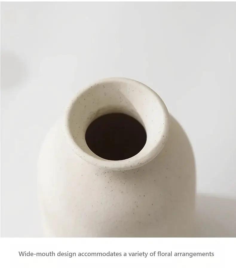 Ceramic Vase Set of 3 Modern Boho Style Vases by House Of Avana