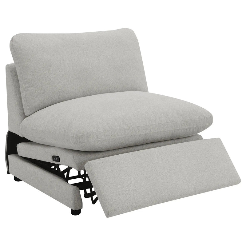 Collins 5-piece Modular Power Reclining Sectional Grey by Unique Piece Furniture