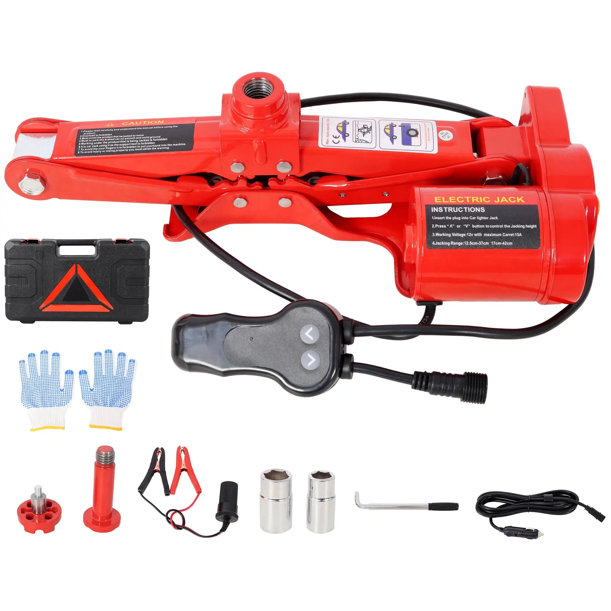 3Ton 12V Electric Car Scissor Jack Kit by HouseOfZazla