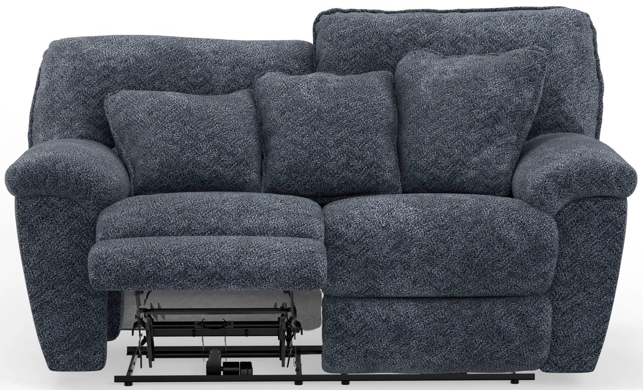Paxon - Deep Seat Power Reclining Loveseat With Power Adjustable Headrest - Smoke by Unique Piece Furniture