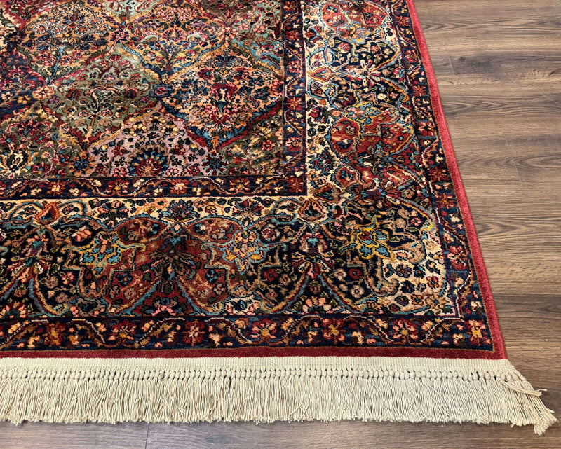 Karastan Rug 8.8 x 10.6, Multicolor Panel Kirman Rug #717, Wool by Jewel Rugs