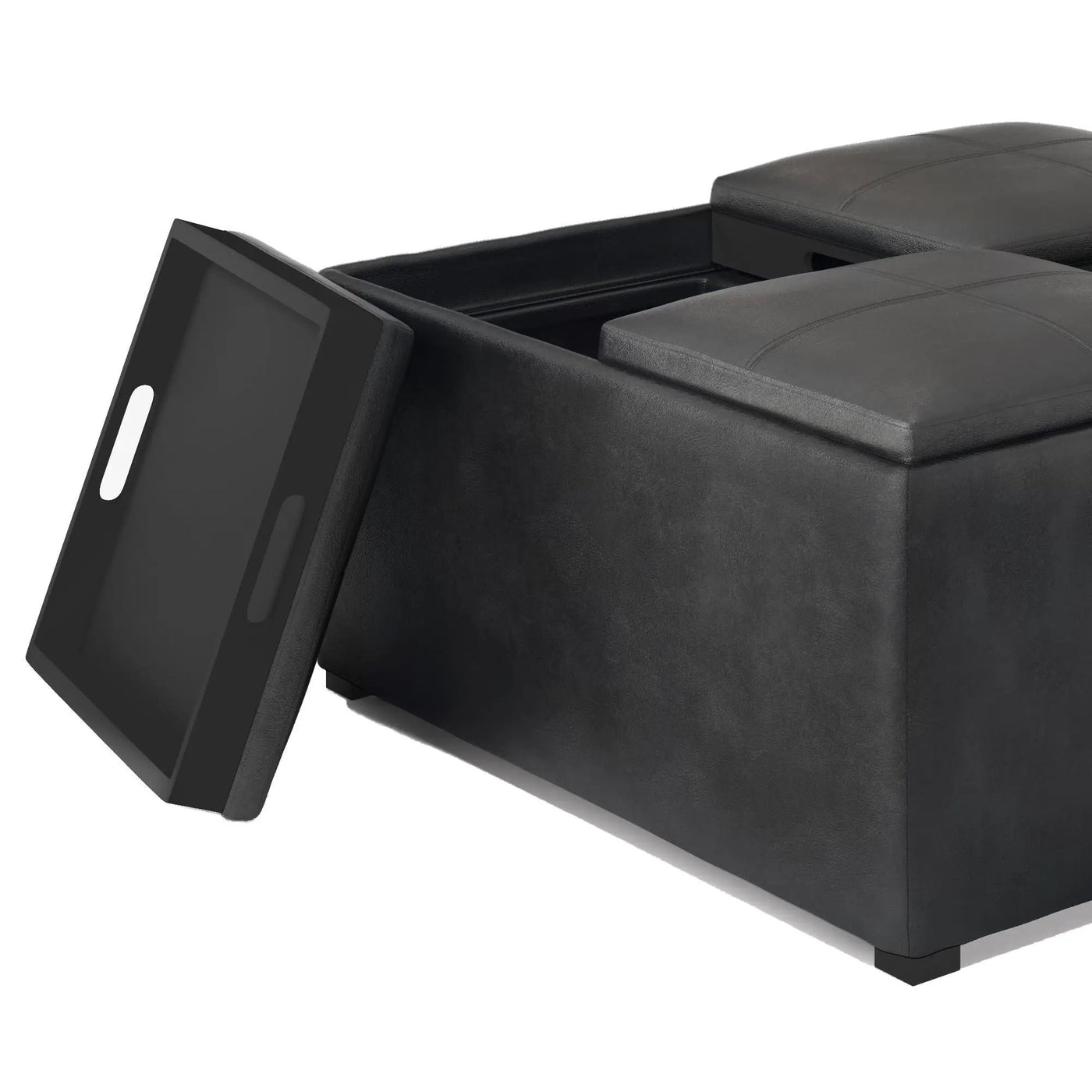Avalon - Upholstered Square Coffee Table Storage Ottoman by Unique Piece Furniture