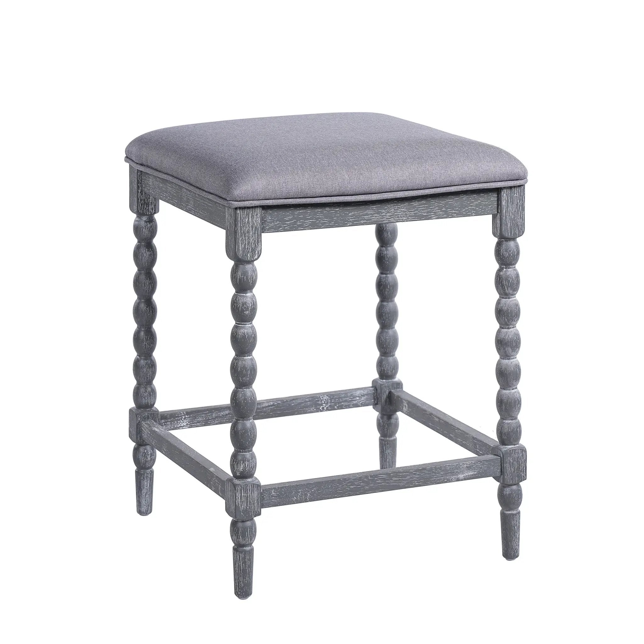 26" Counter Stools Set of 4 with Upholstered Seat by HouseOfZazla