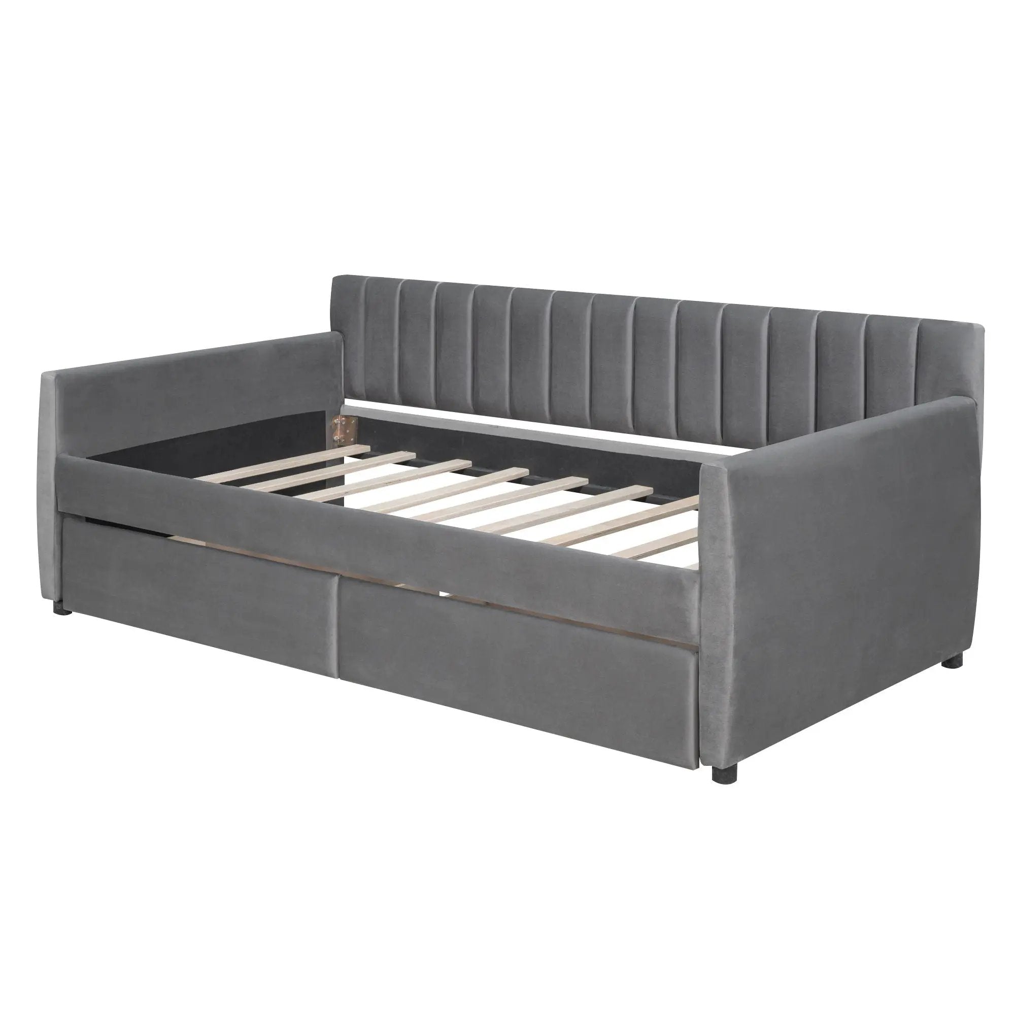 Upholstered Daybed With Slat Support by HouseOfZazla