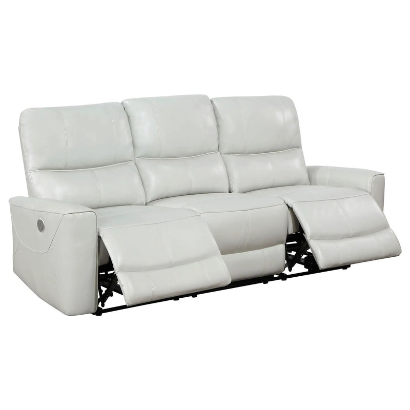 Greenfield 3-piece Power Reclining Sofa Set Dove Grey by Unique Piece Furniture