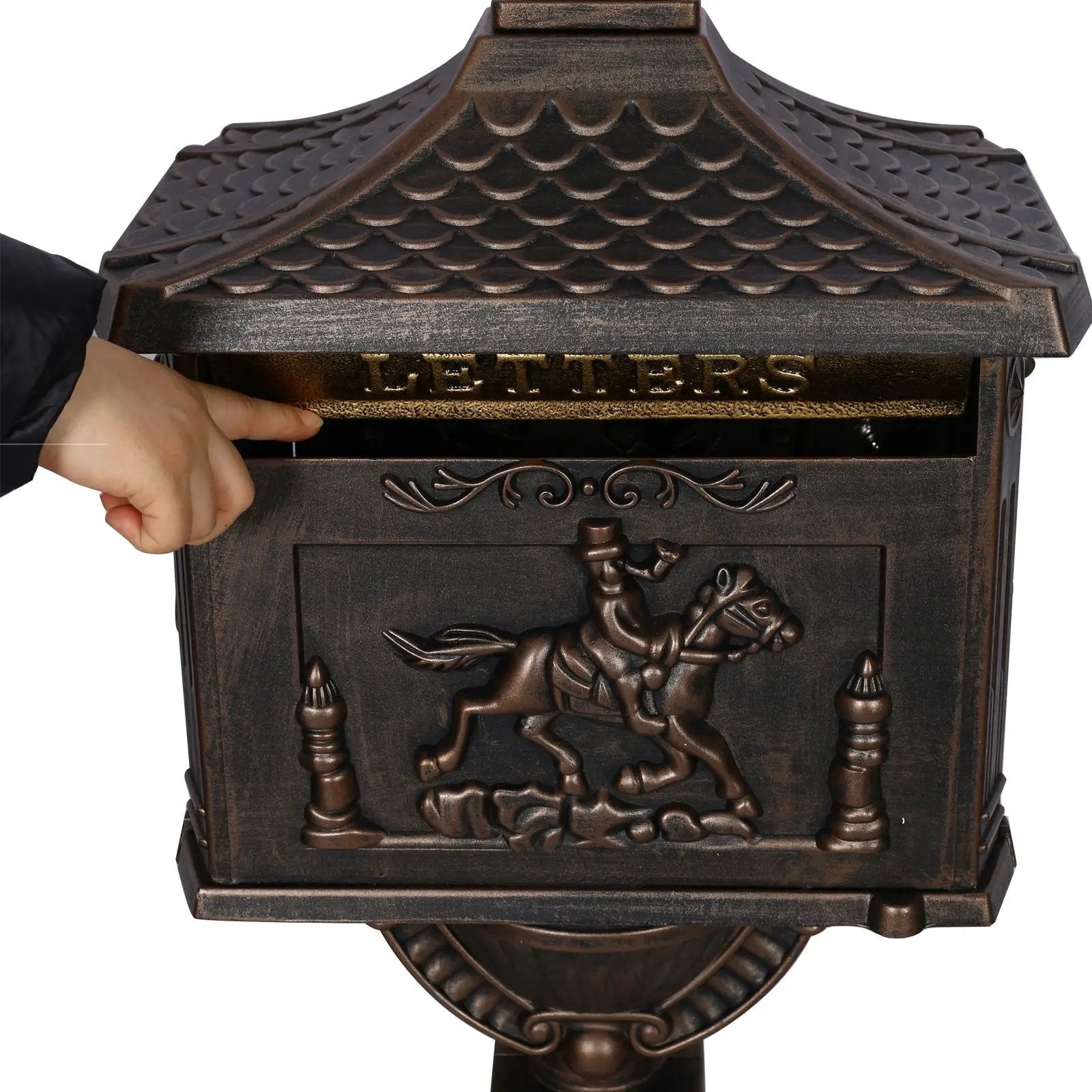 Cast Aluminum Mail Box, Postal Box, Mailbox by Unique Piece Furniture