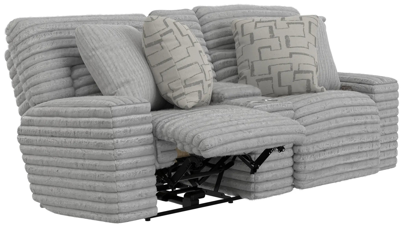 Lynx - Power Reclining Console Loveseat With Zero Gravity by Unique Piece Furniture