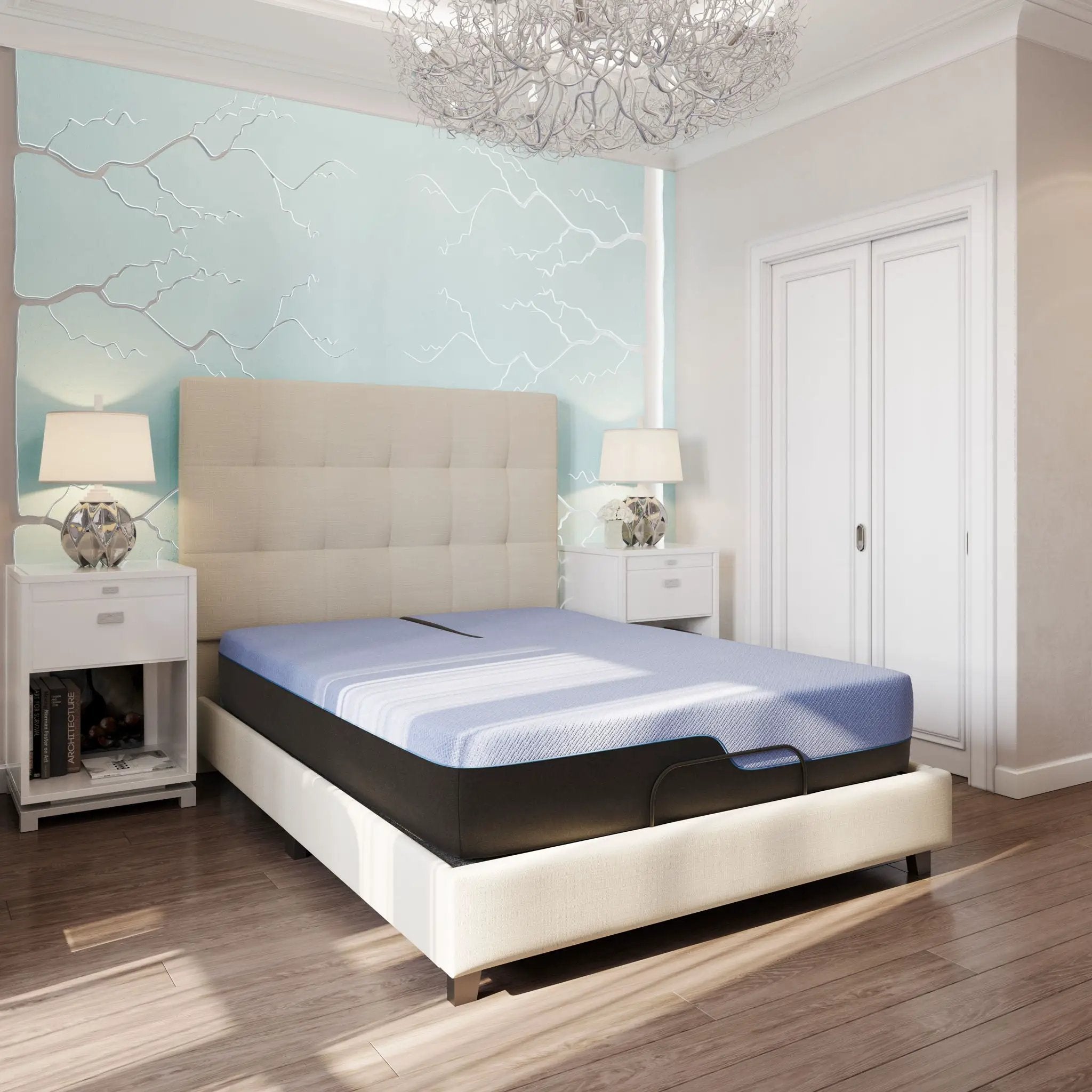 12" Refresh Flex Head Hybrid Cooling GelCare Memory Foam And Coil Mattress by HouseOfZazla