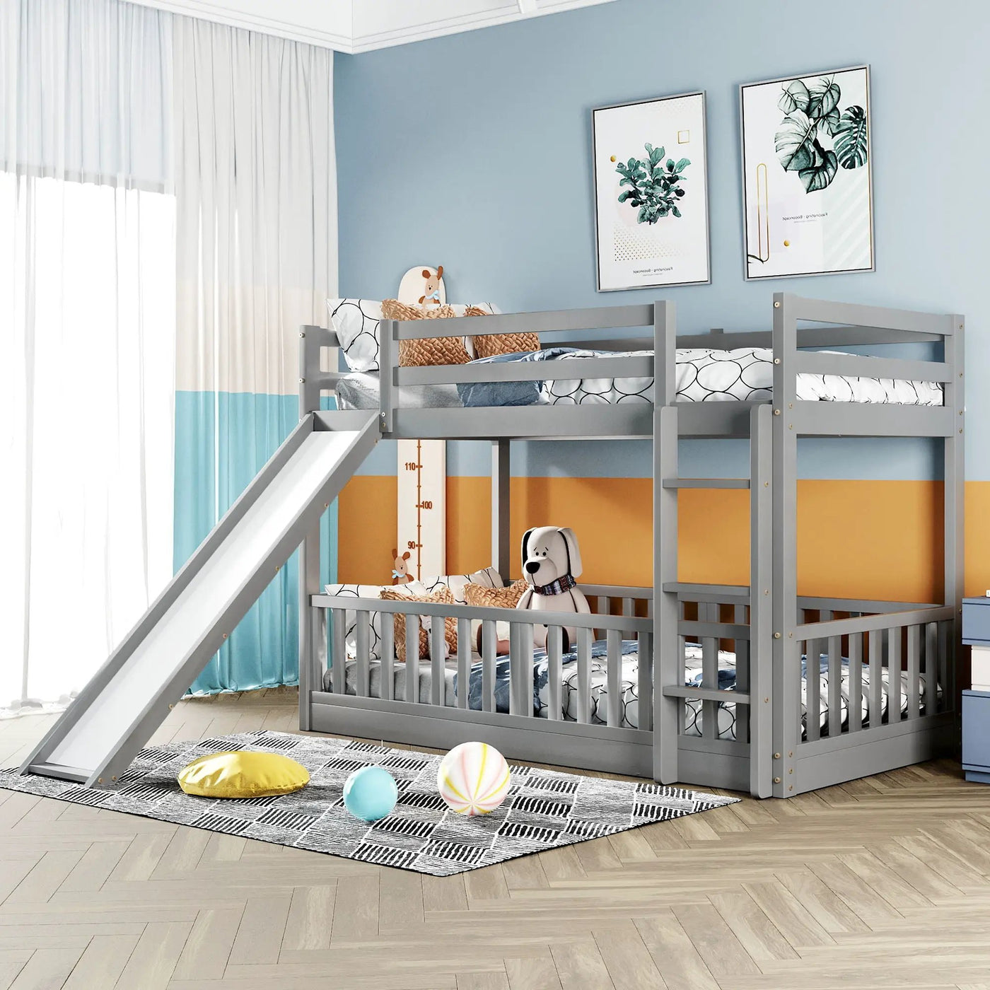 Functional Bunk Bed & Convertible Ladder And Slide by Unique Piece Furniture