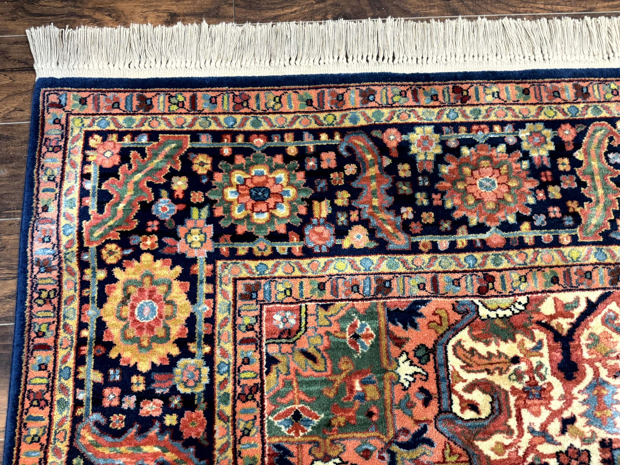 8.8 x 12 Karastan Heriz Rug #726, Vintage Wool Discontinued Carpet, Original 700 Series by Jewel Rugs