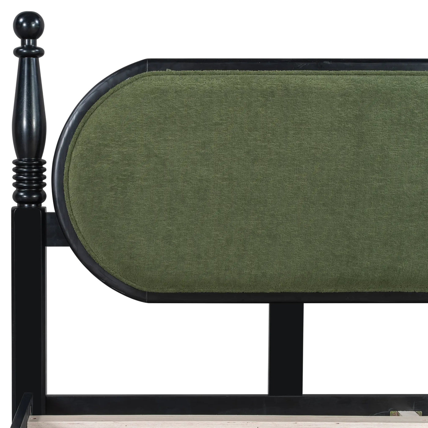 King Bed Frame, Solid Wood Platform with Slats, Modern by HouseOfZazla
