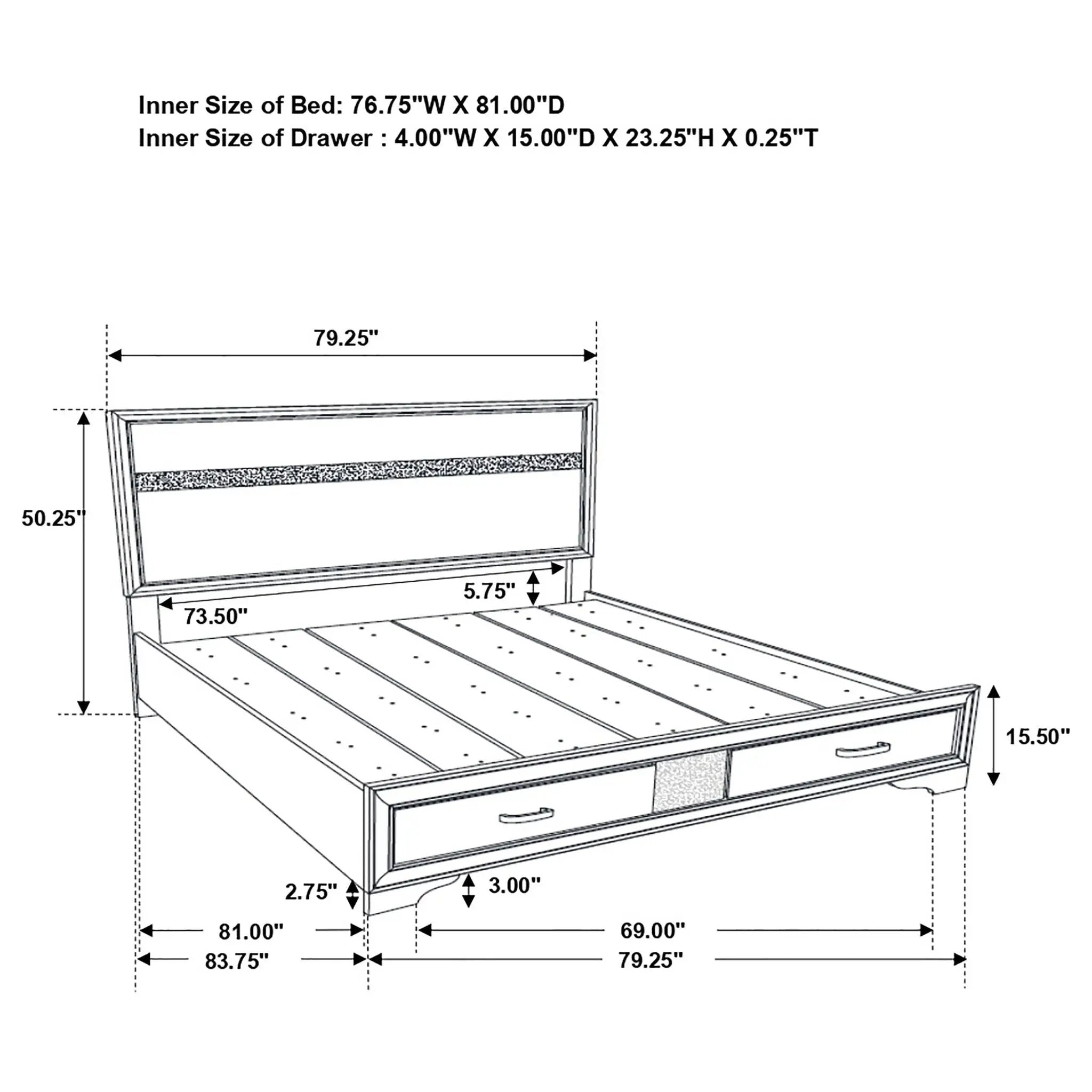Corbin - Glittering Bedroom Set