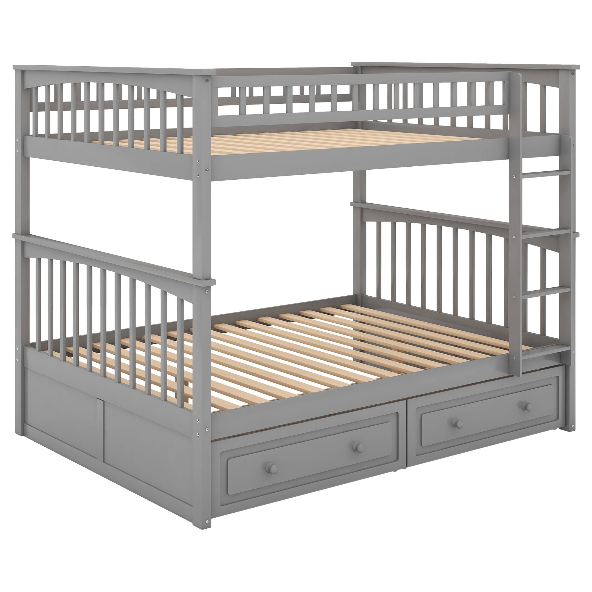 Bunk Bed With Drawers, Convertible Design by HouseOfZazla