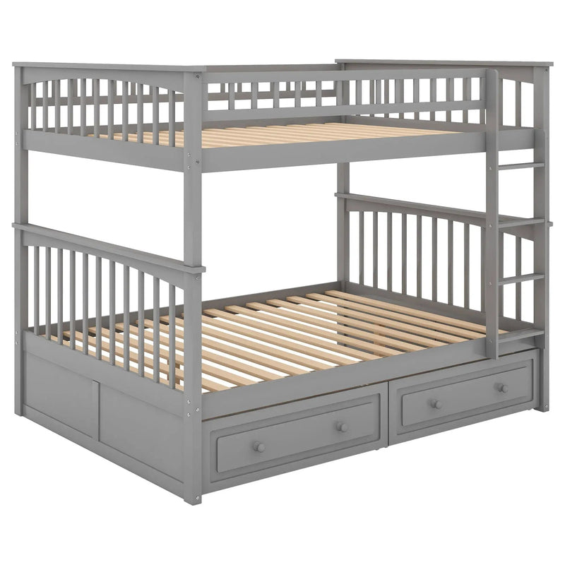 Bunk Bed With Drawers, Convertible Design by HouseOfZazla