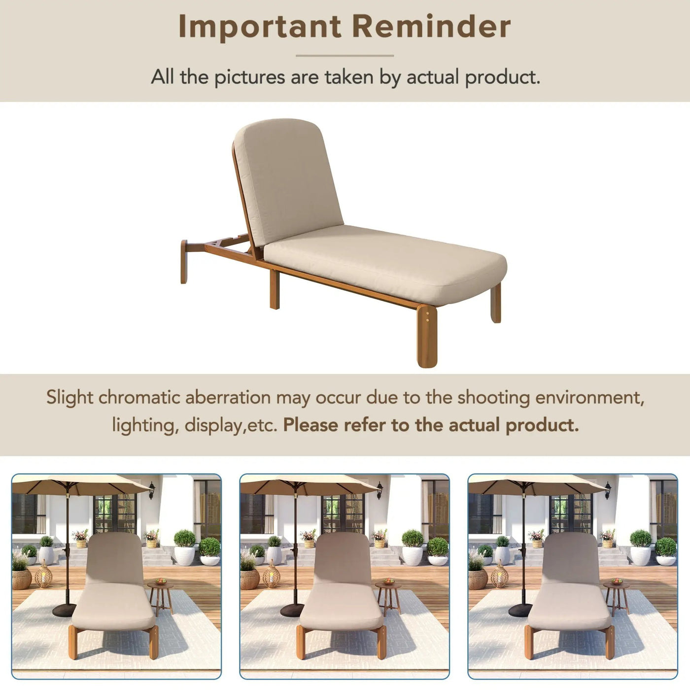 Outdoor Chaise Lounge With Adjustable Backrest by HouseOfZazla