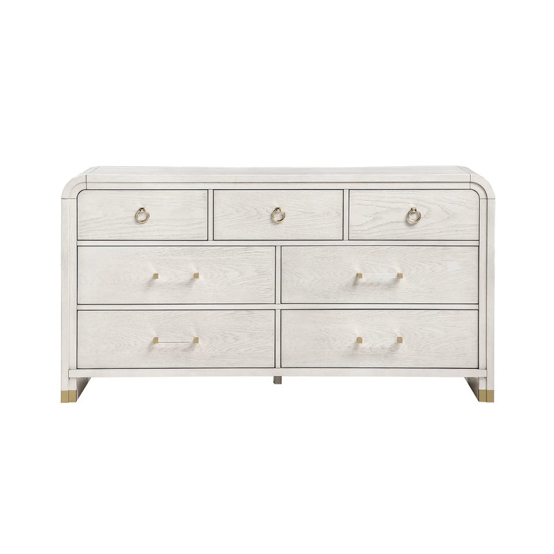 Malco - Dresser With Gold Detailing - Oak by Unique Piece Furniture
