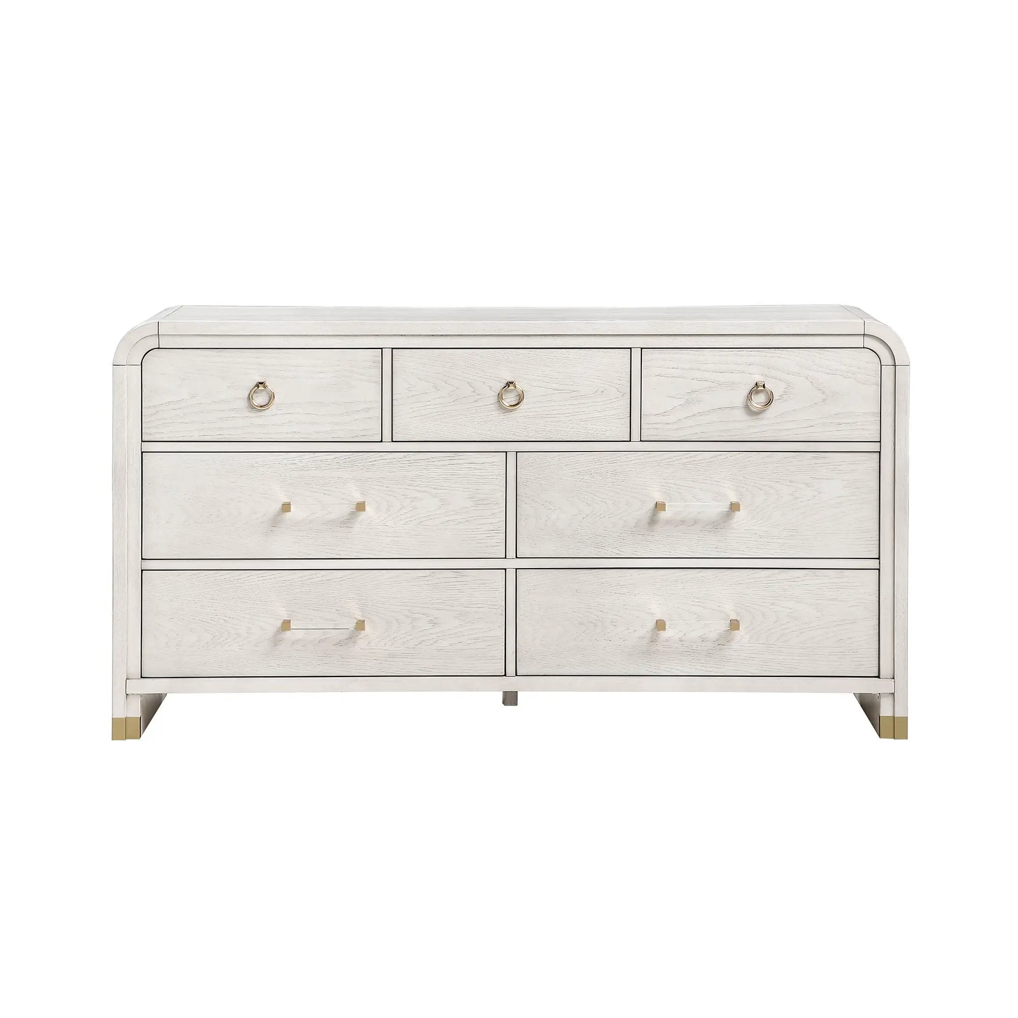 Malco - Dresser With Gold Detailing - Oak by HouseOfZazla