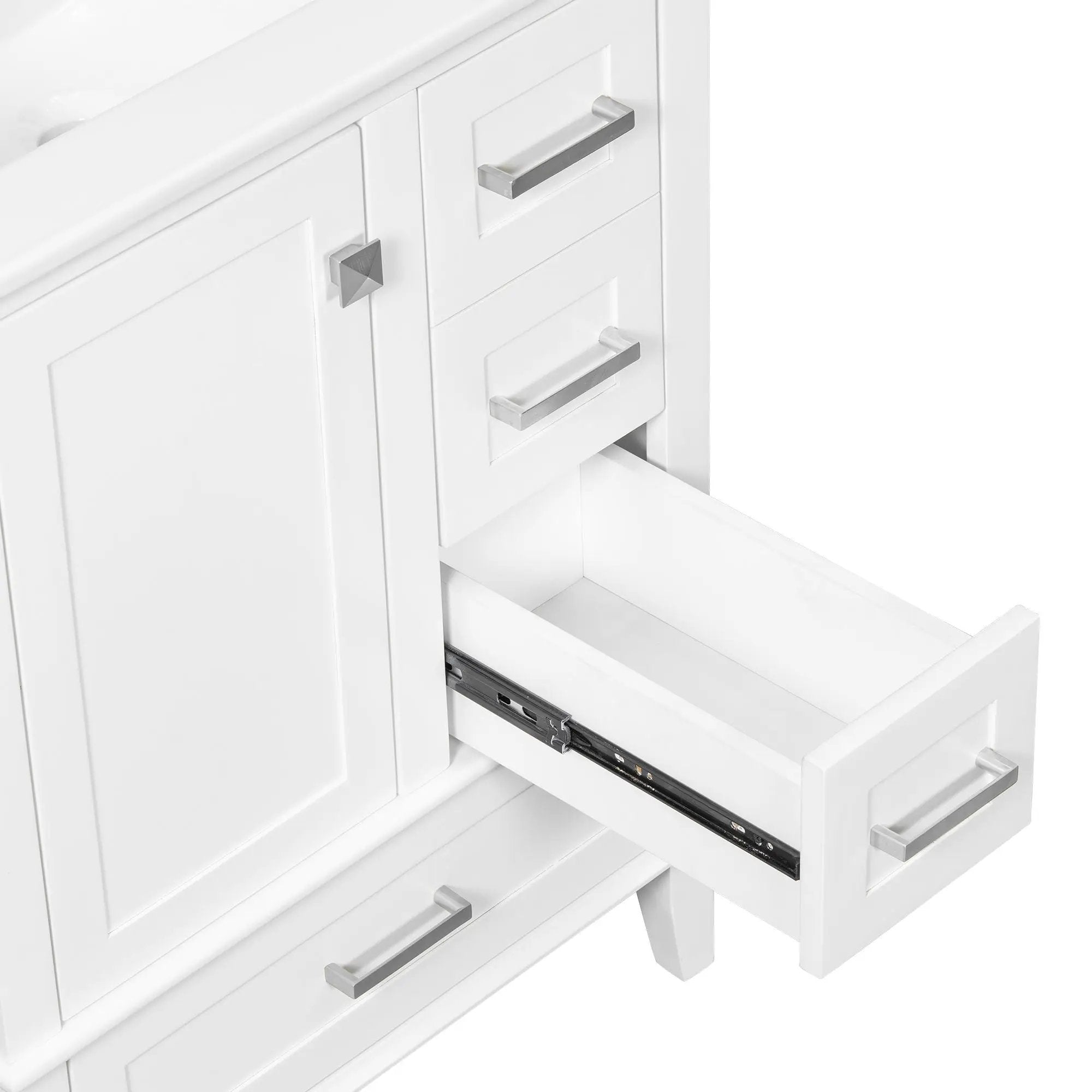 Bathroom Vanity, Modern Bathroom Cabinet With Sink Combo Set, Bathroom Storage Cabinet With A Soft Closing Door And 3 Drawers, Solid Wood Frame by HouseOfZazla