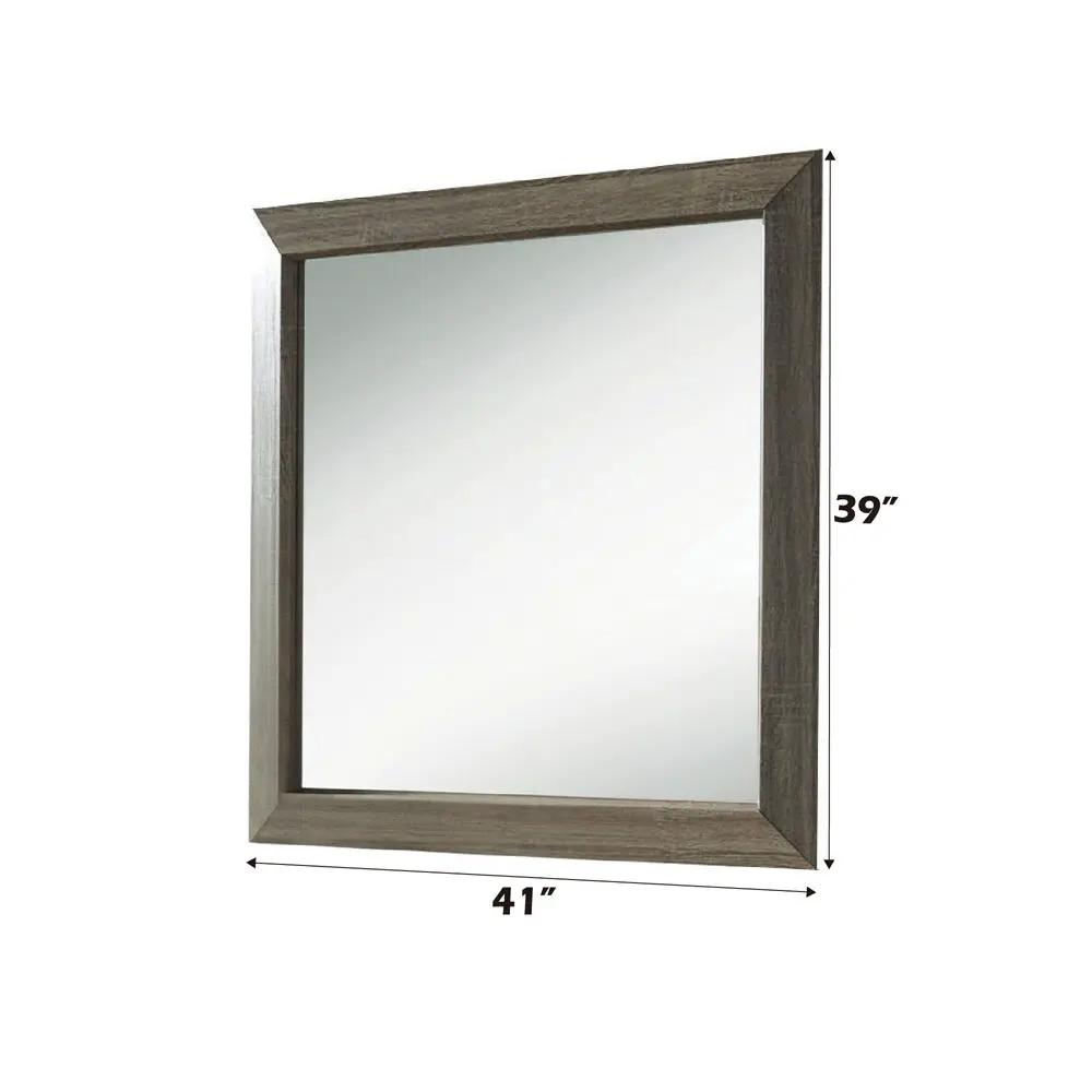 Lyndon - Mirror - Weathered Gray Grain by Unique Piece Furniture