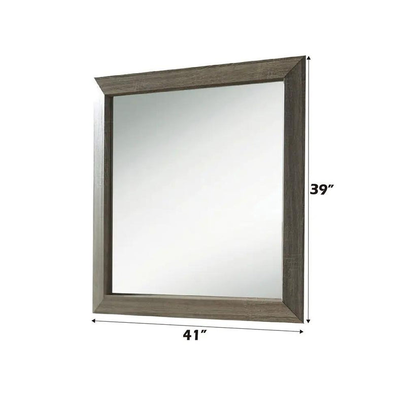 Lyndon - Mirror - Weathered Gray Grain by Unique Piece Furniture