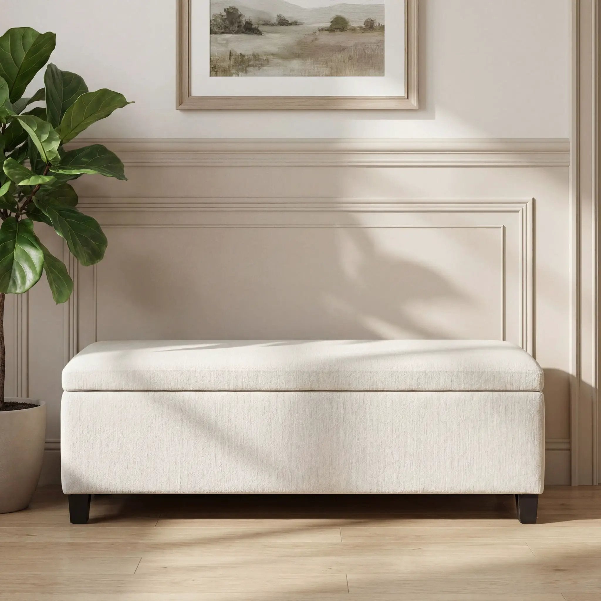 Upholstered Storage Ottoman Bench by HouseOfZazla