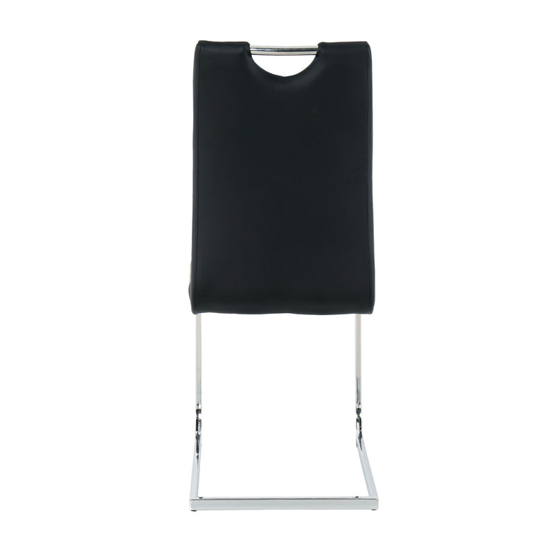 Modern Dining Chairs With Padded Seat And Metal Legs by HouseOfZazla