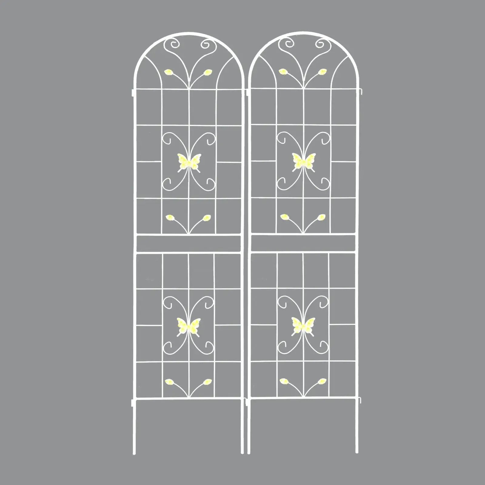 Garden Metal Trellis Rustproof Trellis For Climbing Plants Outdoor Flower Support by HouseOfZazla