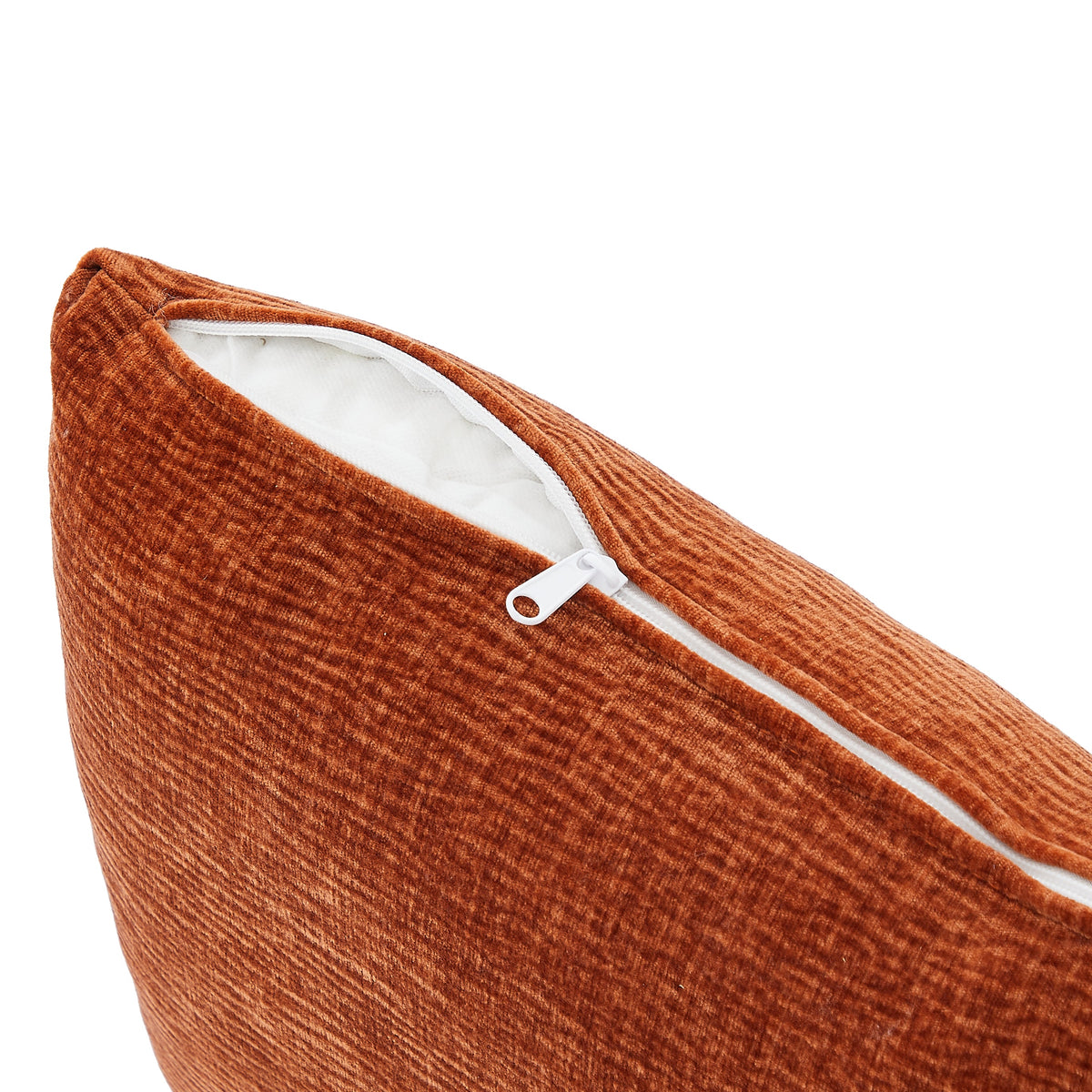 90-Inch Curved Modern Chenille Sofa with Artistic Curved Design - Orange or White, photo 9 of 10