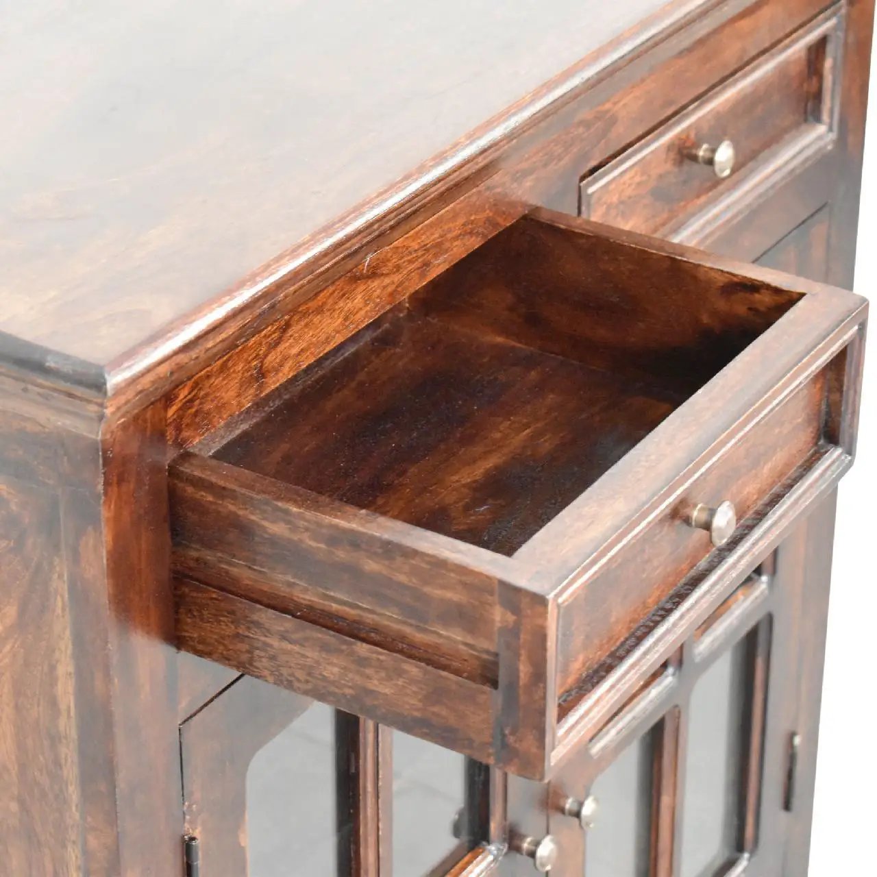 Cabinet With Glazed Doors by Unique Piece Furniture