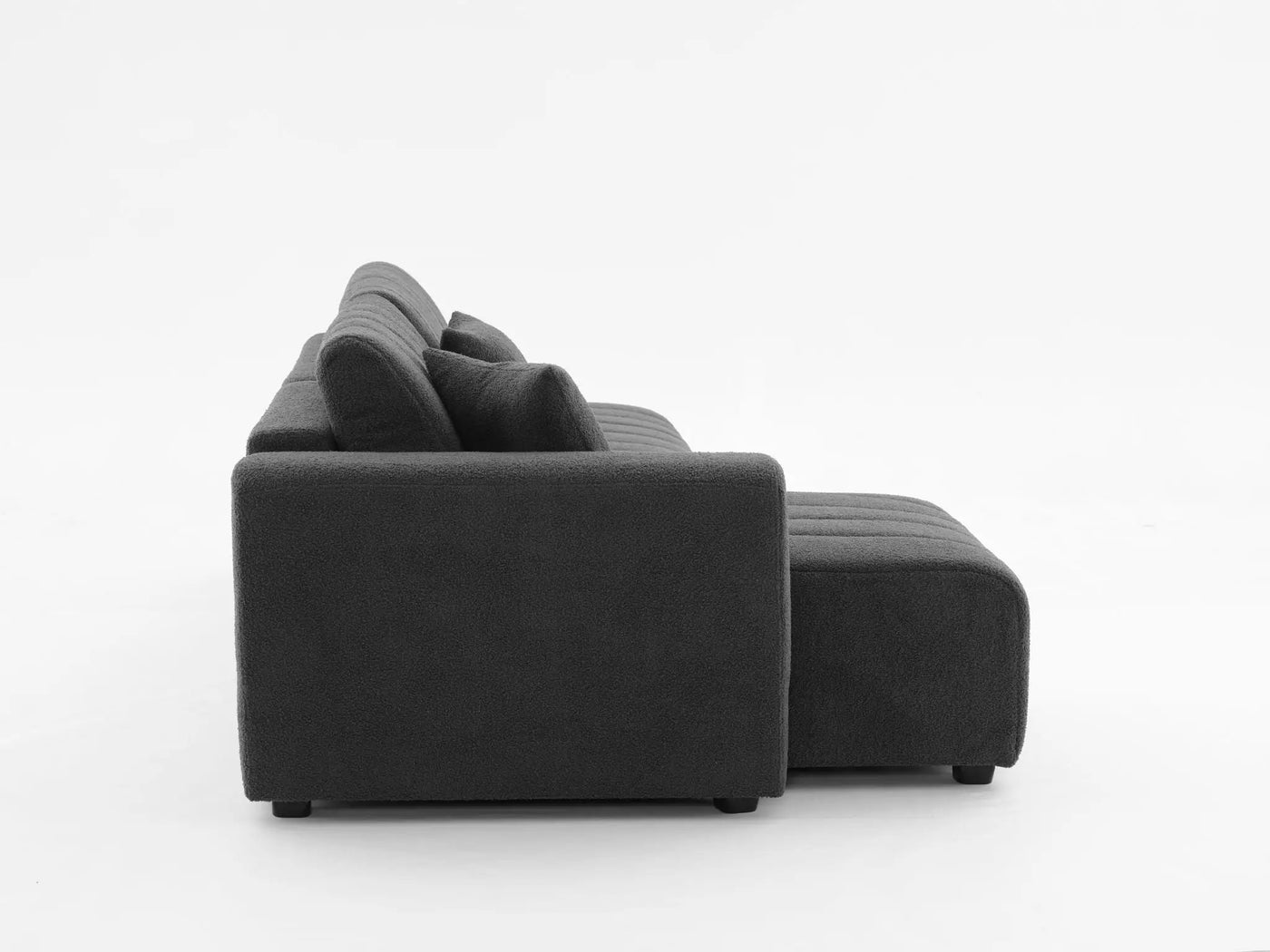 Jessica - Lamb Wool Sectional Sofa With Chaise by Unique Piece Furniture