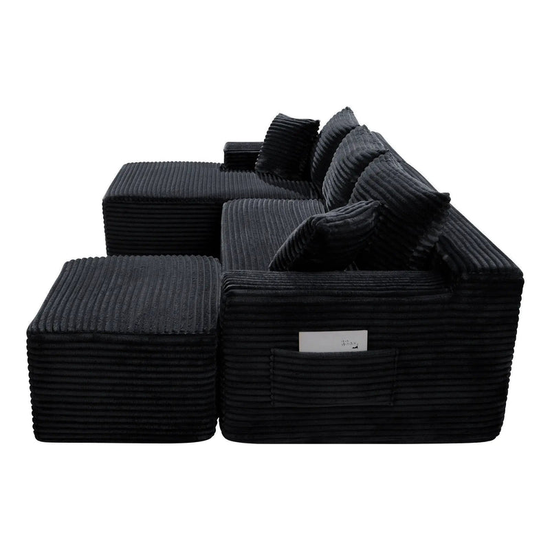 106.3" U-Shaped Cloud Sectional Sofa with Deep Seat by HouseOfZazla