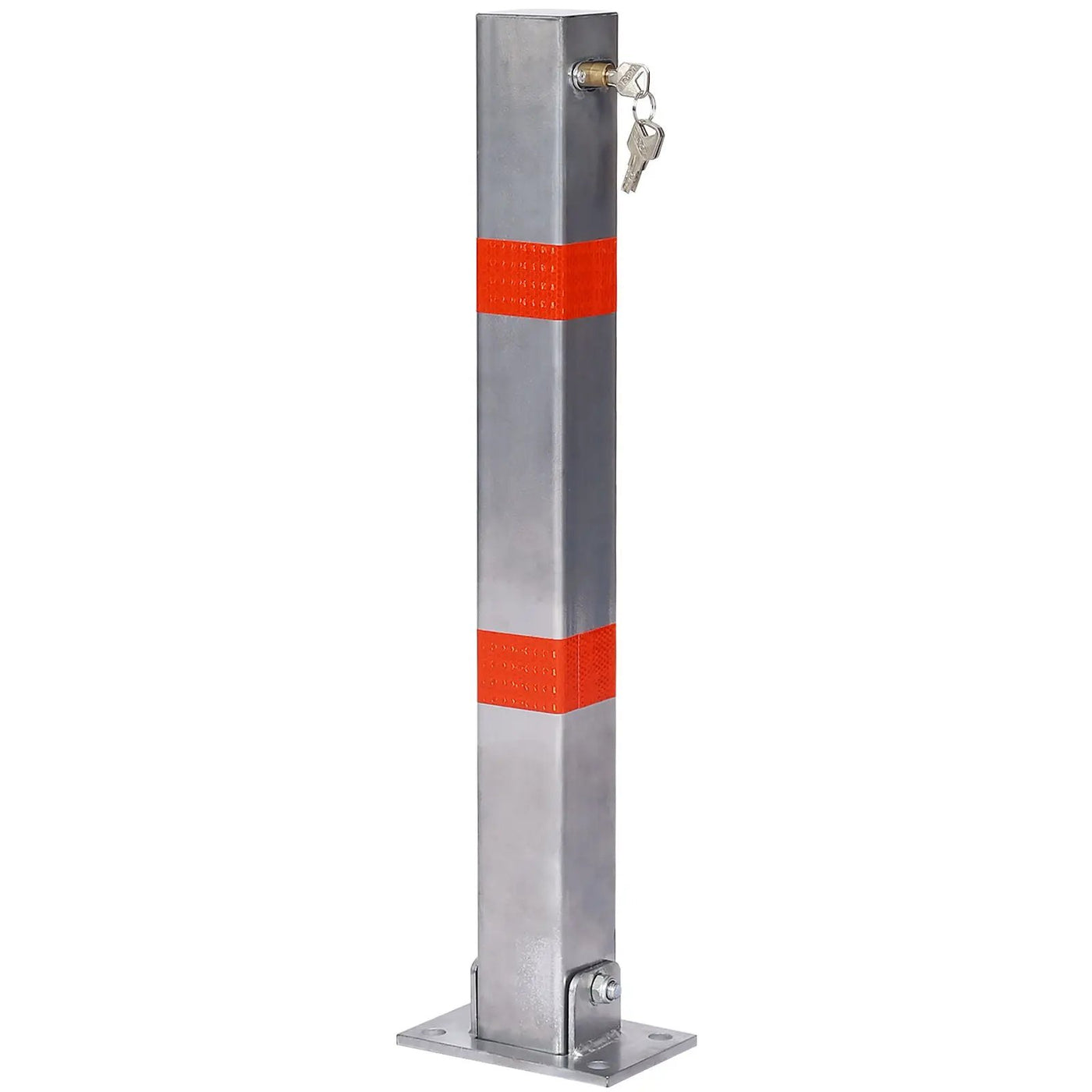 Square Parking Bollard Pole Barrier With Lock for Car Parking Protection and Home Garage by HouseOfZazla