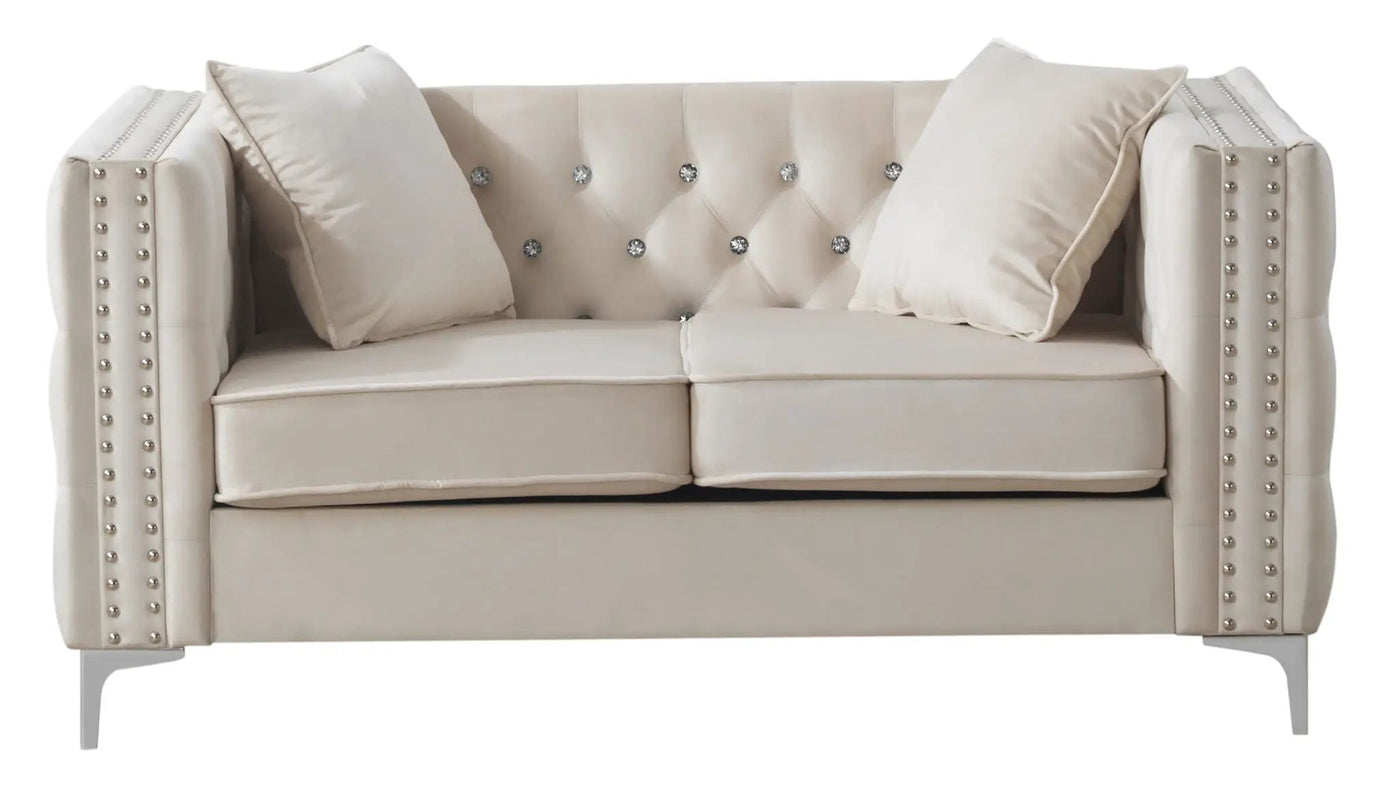 Elegant Track Arm Loveseat by HouseOfZazla