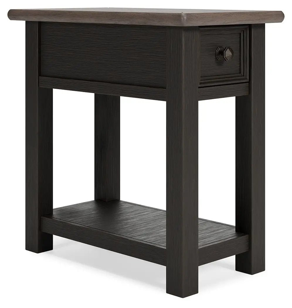 Tyler Creek - Chair Side End Table - Black / Gray by Unique Piece Furniture