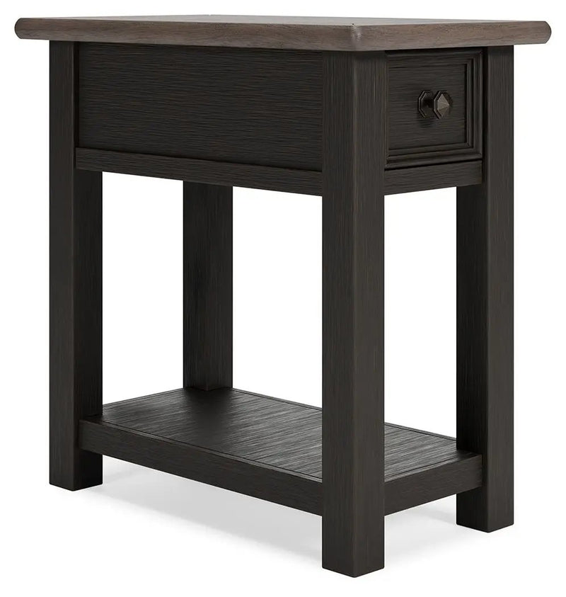 Tyler Creek - Chair Side End Table - Black / Gray by Unique Piece Furniture