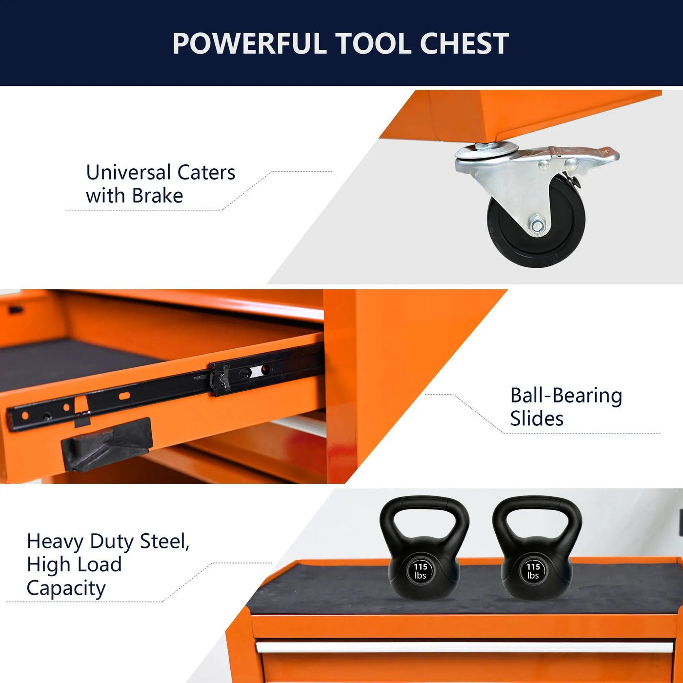 4 Drawers Multifunctional Tool Cart With Wheels by HouseOfZazla