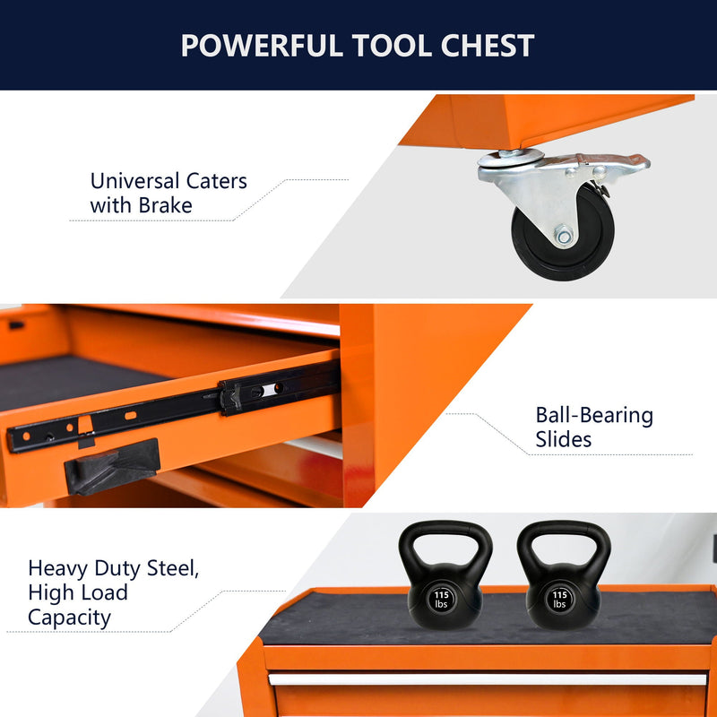4 Drawers Multifunctional Tool Cart With Wheels by HouseOfZazla