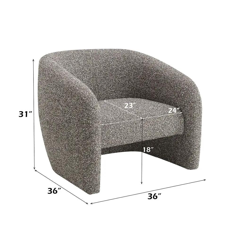 Livia - Accent Chair - Brown & Gray Tweed by Unique Piece Furniture