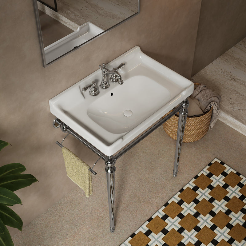VICI 28" Bathroom Console Sink, Wall-Mounted by HouseOfZazla