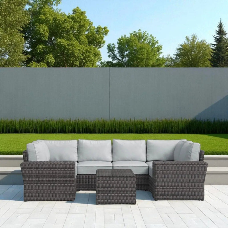 Stylish Wicker Patio Set Table by Unique Piece Furniture