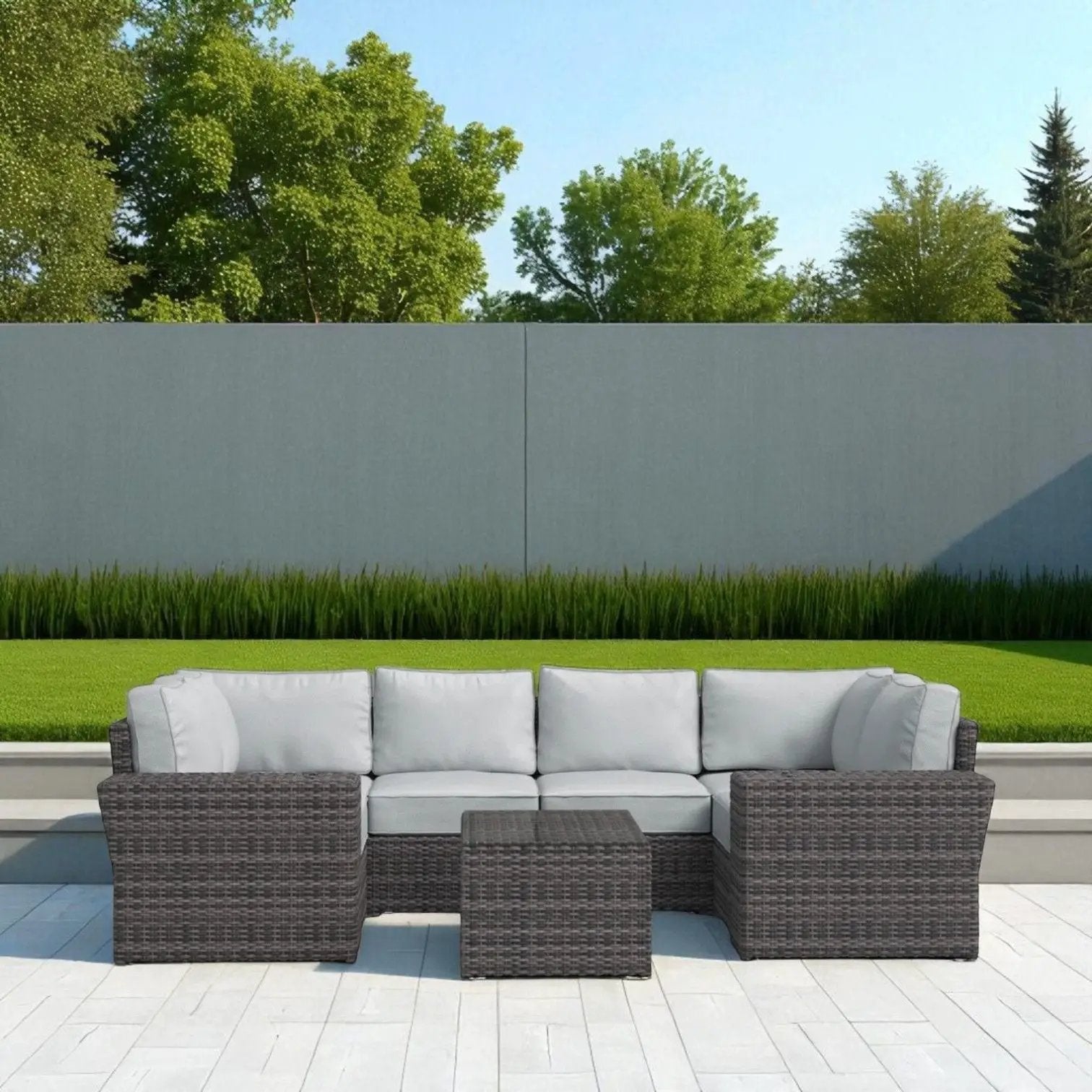 Stylish Wicker Patio Set Table by HouseOfZazla
