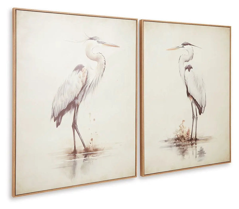 Aubinell - Wall Art Set (Set of 2) - Beige by Unique Piece Furniture